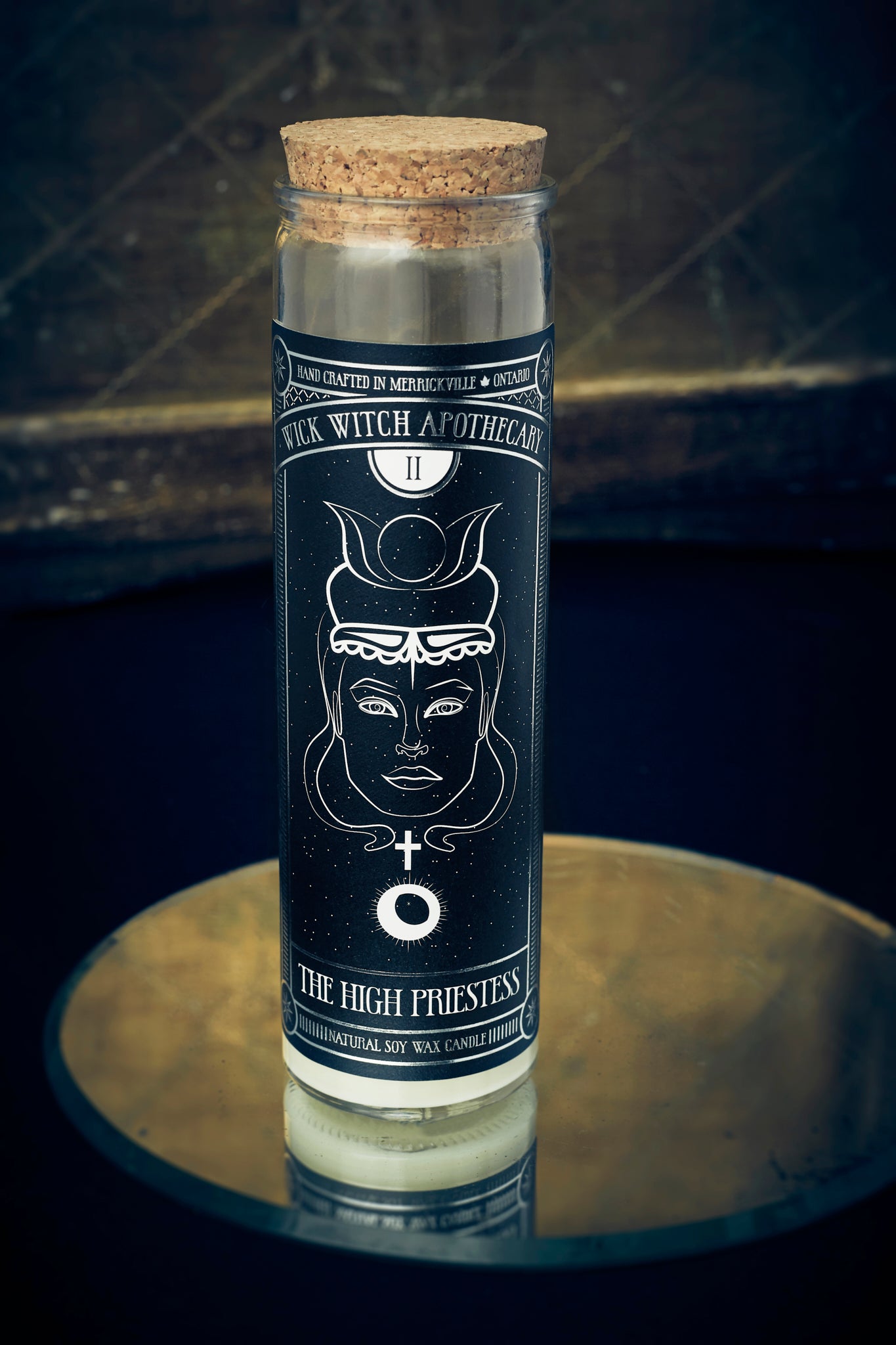 THE HIGH PRIESTESS TAROT CANDLE