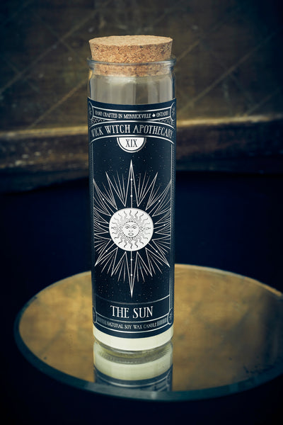 THE SUN TAROT CANDLE – WICK WITCH APOTHECARY