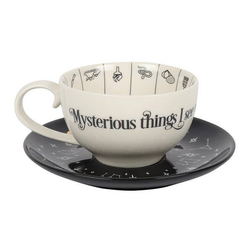 FORTUNE TELLING TEACUP & SAUCER