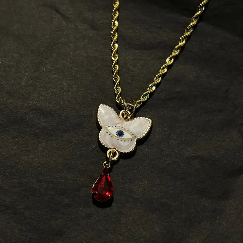 Butterfly Drop Necklace