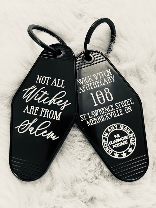 NOT ALL WITCHES / 108 VINTAGE MOTEL KEYCHAIN